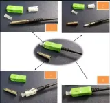 Factory Supply SC Push Pull Fiber Optic Wall Feedthrough Patch Cord Cable for Through-Wall