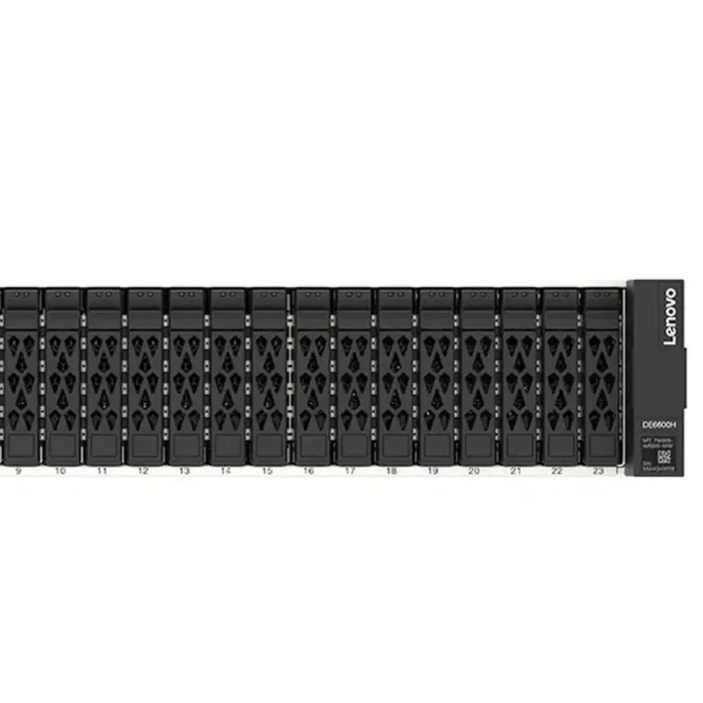 Performance New 2U24 NVMe Base Lenovo Hybrid Array ThinkSystem DE6600H Storage