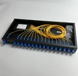 16 Port Fiber Optic Termination Box, Telecom-Grade SC/FC/LC Fully Loaded Splice Box with P