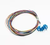 Fiber Optic Bundle Pigtail LC/UPC Connector 12 Color 0.9mm SM FTTH Pigtail