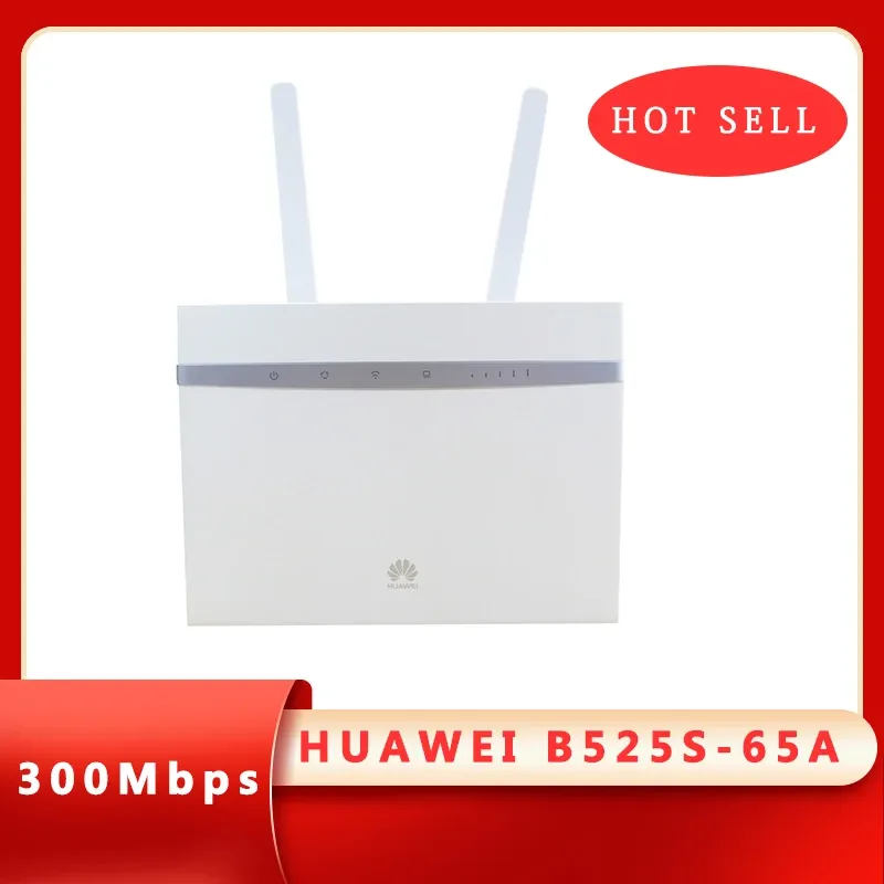 Unlocked B525-65a 4g Lte Cat6 300m Wireless Router 4 X Rj45 Gigabit Ethernet Ports 1wlan B
