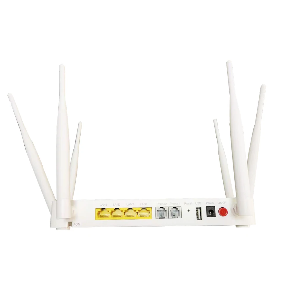 Original New 4GE+2POTS+High Dual Band WIFI GPON ONT ONU English firmware 6 antenna ZTE F680-boxintelecom