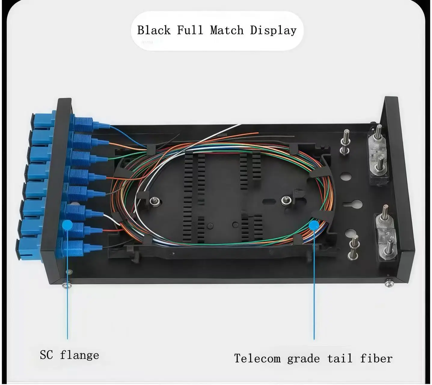8 Port Fiber Optic Terminal Box SC/LC Wall Mount Distribution Box OEM
