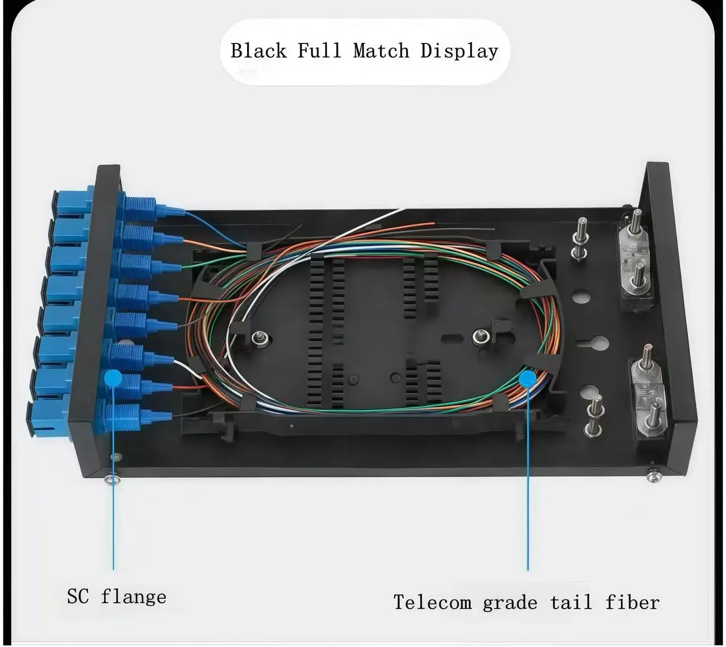 8 Port Fiber Optic Terminal Box SC/LC Wall Mount Distribution Box OEM