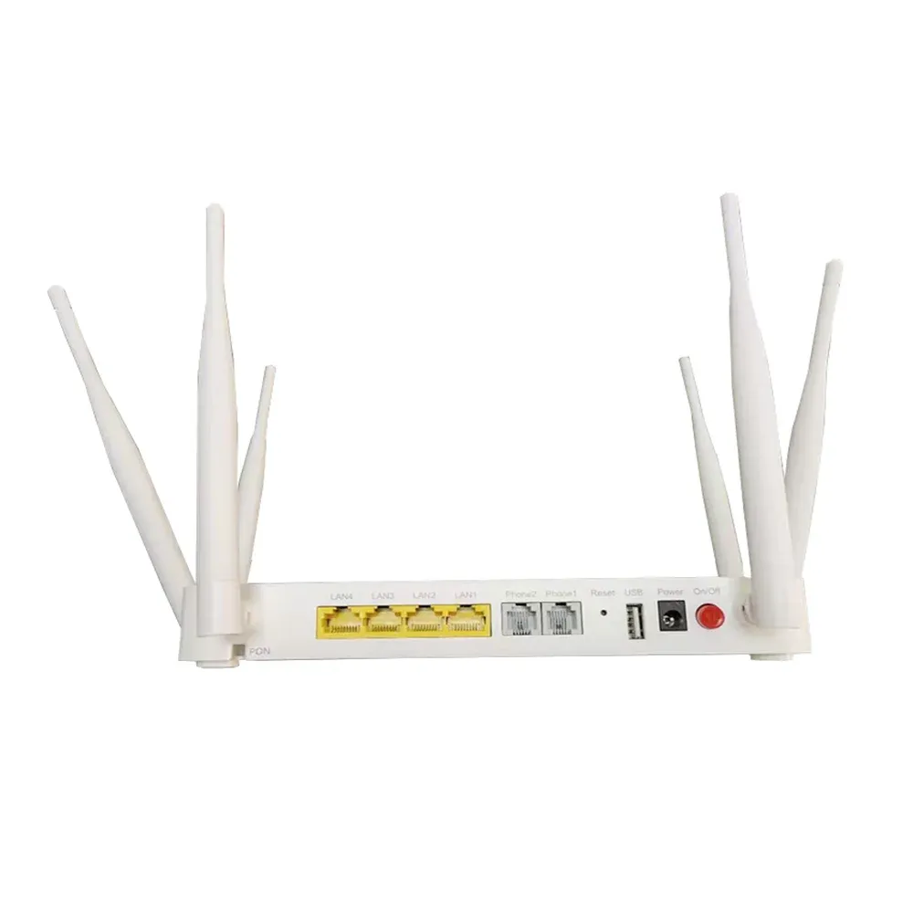New English Firmware 6 Antenna Zte F680 4ge+2pots+high Dual Band Wifi Gpon Ont Onu F680-boxintelecom