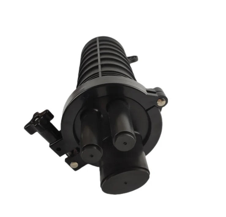 Vertical 1 in 2 Out Waterproof Fiber Optic Splice Closure Dome Type Cable Joint Enclosure