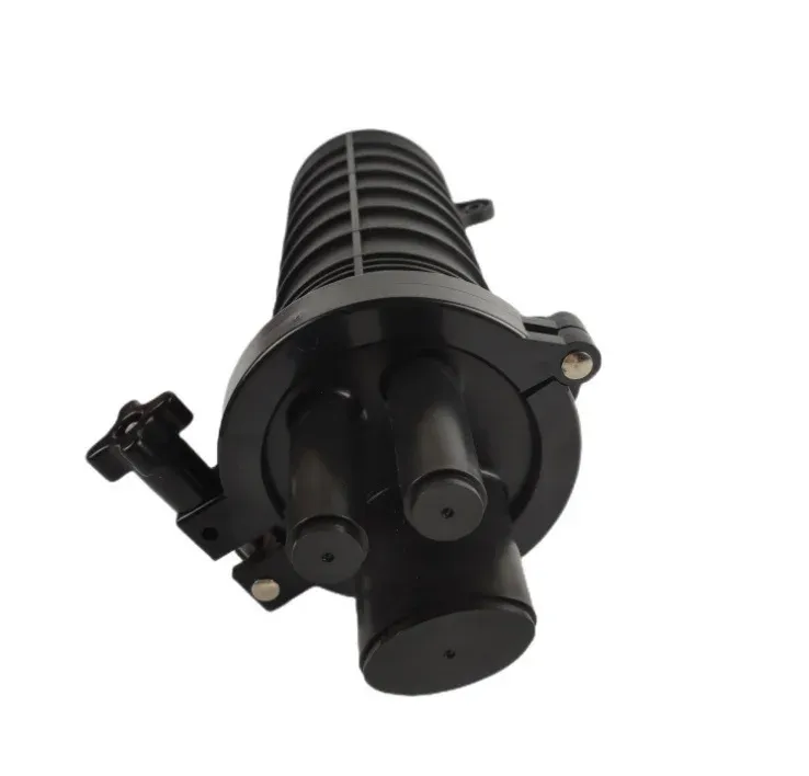 Vertical 1 in 2 Out Waterproof Fiber Optic Splice Closure Dome Type Cable Joint Enclosure