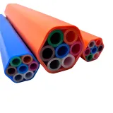 20/16mm HDPE Microduct Bundle 7-Way with PE Outer Layer for Underground Cable Installation