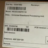 UBBPE11 Universal Baseband Processing Unit E11 WD2DUBBPE110 03057882 03050HBW 03050EEK