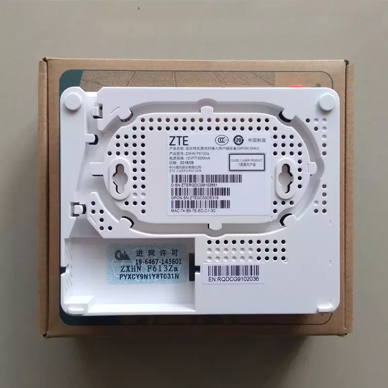 Fiber Optical Network Terminal GPON EPON XPON F412 F603 with 1GE+1FE+1TEL+2.4G Wifi