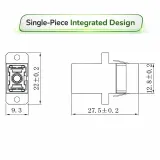 Fiber Optic Adapters SC Simplex SM  UPC  APC OM3/OM4 MM Connectors with Flange Fiber Optic