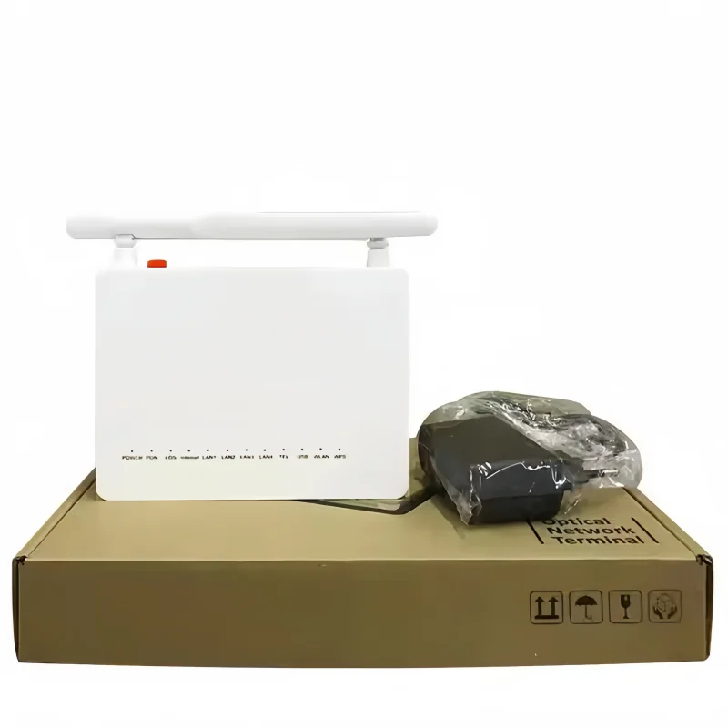Xpon ONU F663NV3A with English Firmware Used Stock Epon Gpon ONT Modem Router 2.4G Wifi 1GE+3FE+1pots+1USB+5dbi for FTTH-boxintelecom