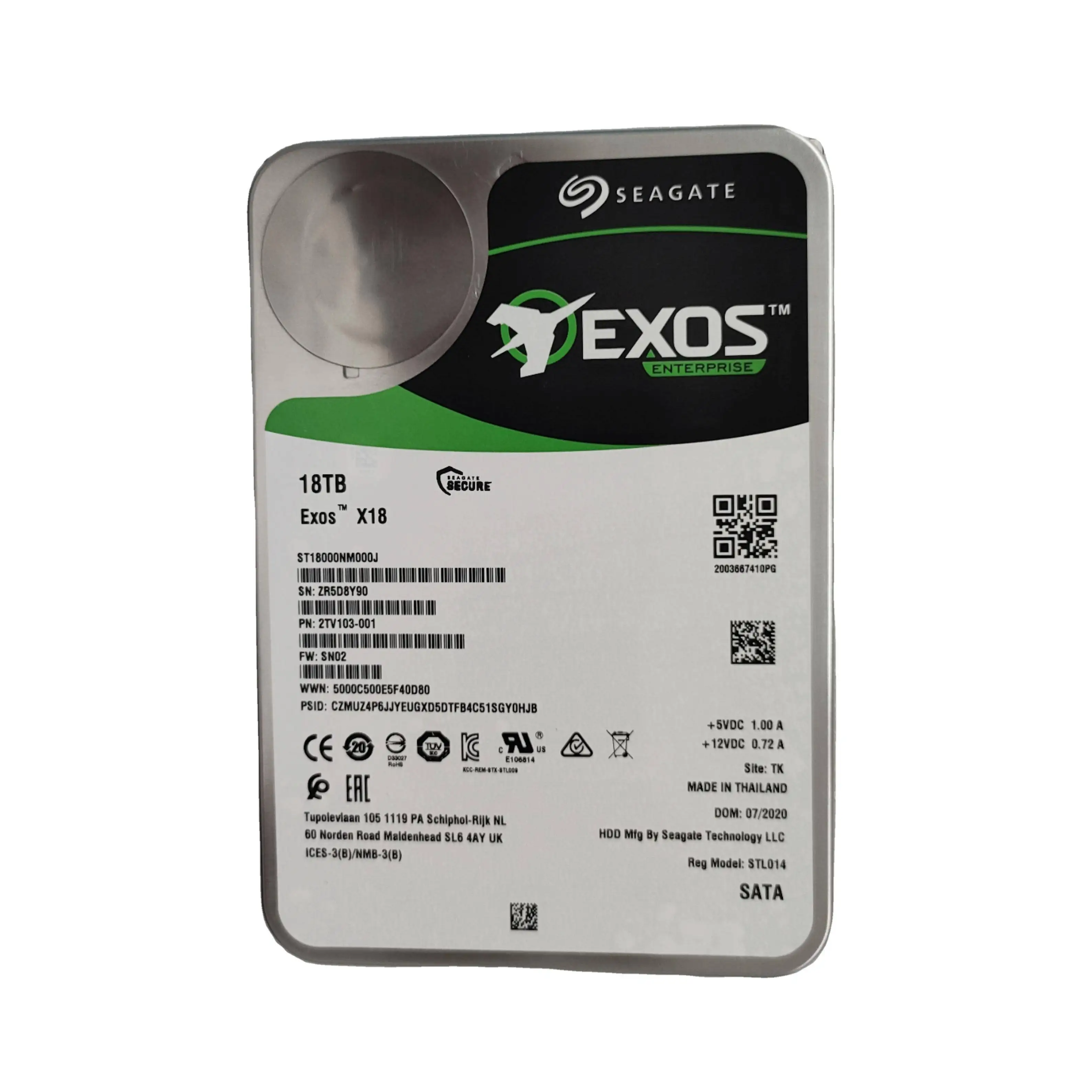 Hard Drive for Server Hdd ST18000NM000J 18TB SATA 7.2k 6G 3.5 HDD-boxintelecom