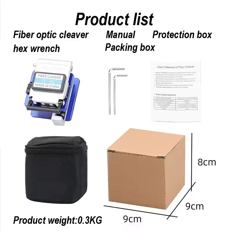 Automatic Optical Fiber Cleaver Fc-6s Cutting Knife Optical Fiber Tool Optical Fiber Cleaver