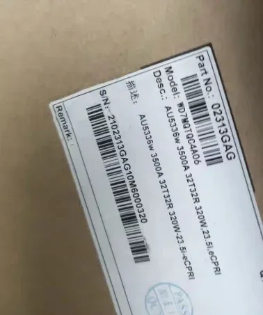 5G AAU Base Station AAU5636W 3500A 64T64R 02312STU AAU Remote Radio Unit