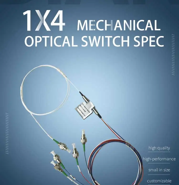 High Quality ZG TECH Mechanical Optical Switch 1x2 with TCP GPRS Wi-Fi Support for FTTX Use 2 Year Warranty