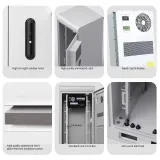 Customized IP55 Outdoor Steel Enclosure 5G Electronic Instrument Shell Three Rooms Battery