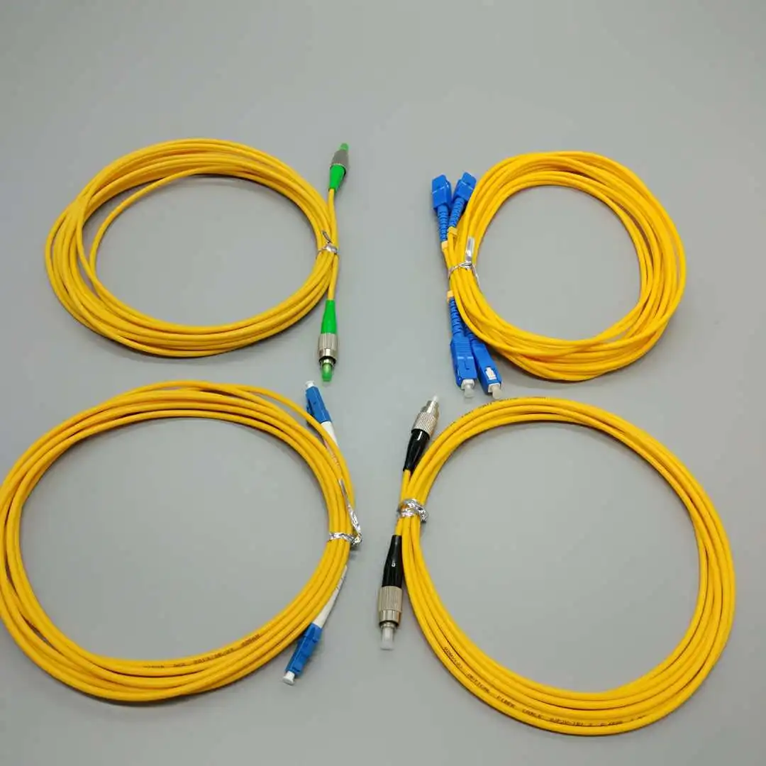 High quality indoor fiber patch cord drop cable SC/APC-SC/APC fiber optic patch cord LSZH yellow
