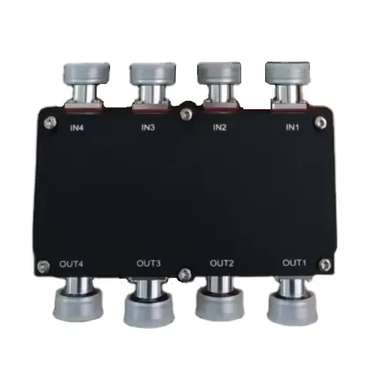 Factory Direct Stock 698-3800MHz Low PIM -150dBc RF 4 in 4 Out Hybrid Coupler Combiner