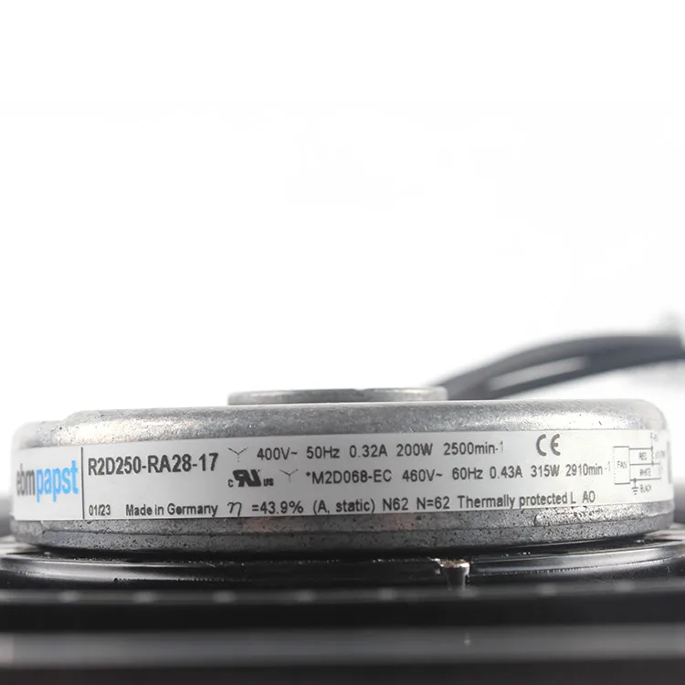 New Original ebmpapst Fan R2D250-RA28-17 400V Inverter Fan-boxintelecom
