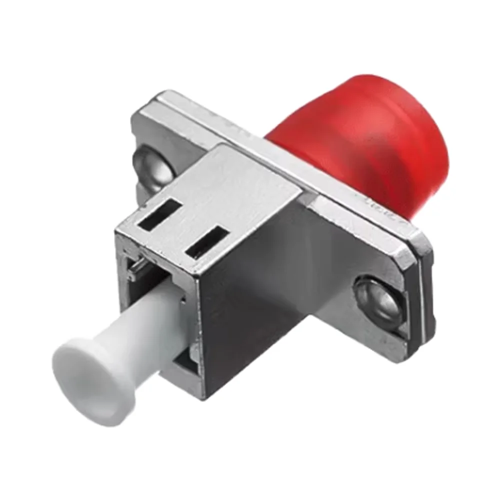 Telecom Grade LC-FC Single Mode Fiber Optic Metal Adapter with Flange Coupler for FTTH and