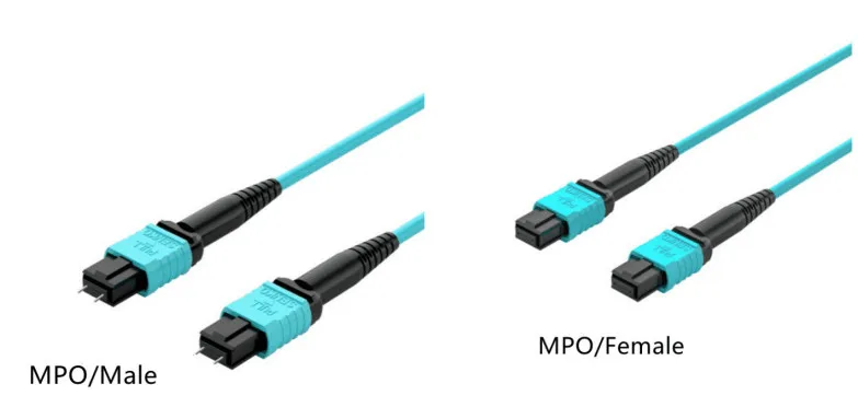 Hot sale 1m 5m 20m MPO Trunk Cable to MPO-12 UPC Male 48 Fibers Multimode OM4 Plenum OFNP Type B Double Jacket 1