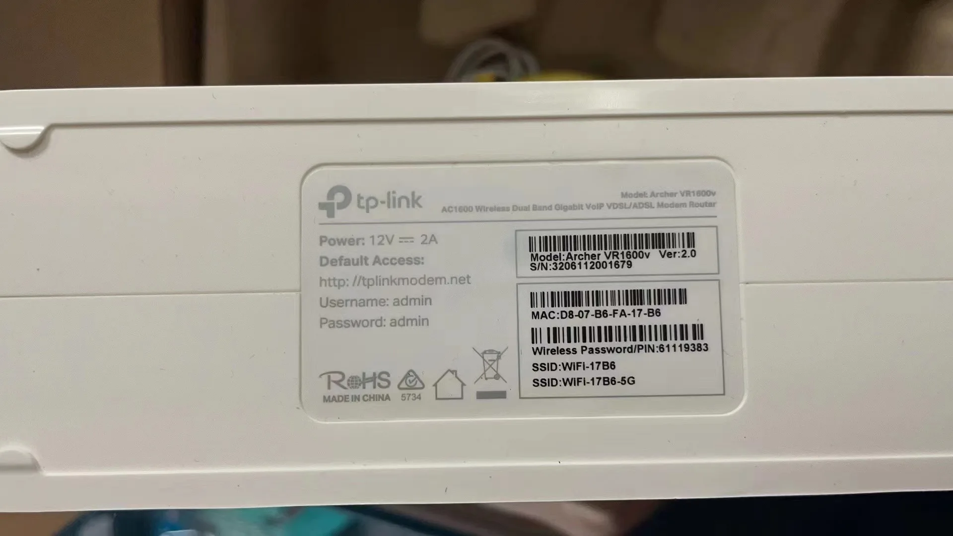 New for Tp-link Archer AC1600 4g Wifi Wireless Gigabit ADSL NBN Router
