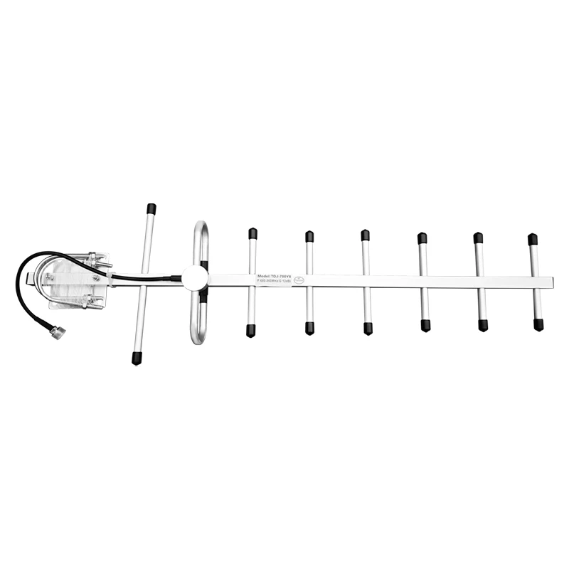 Hot Sale Wide Frequency High Gain 680-860MHz 12DBi UHF VHF Yagi Antenna with N-Female for DAS IBS