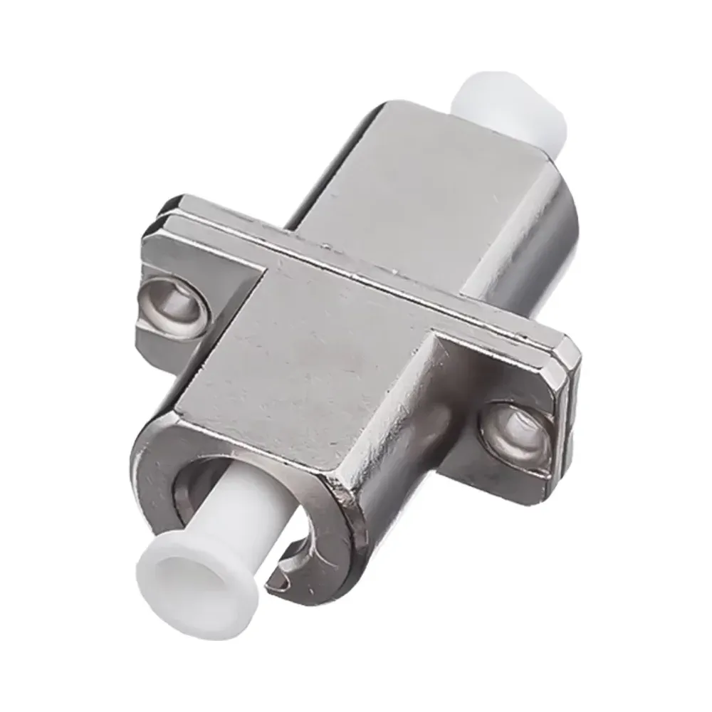 Single-Mode LC Fiber Adapter Metal Flange Single-Core Telecom Grade Coupler
