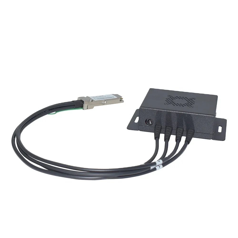 40G QSFP+ Extender to SFP+ Adapter Module Box Breakout to SFP+ Cage qsfp to qsfp cage with eeprom on the cage side-boxintelecom