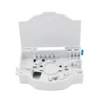 FTTH DIN Rail Mounted Fiber Optic Terminal Box ABS Plastic Indoor White Enclosure with SC/