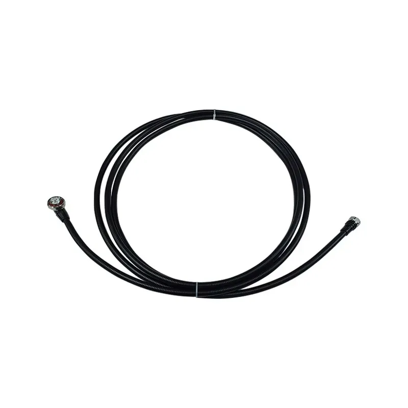 5 Meters RF 1/2 Superflexiable Jumper Cable Feeder  with 4.3-10 Male to DIN Male Right Angled