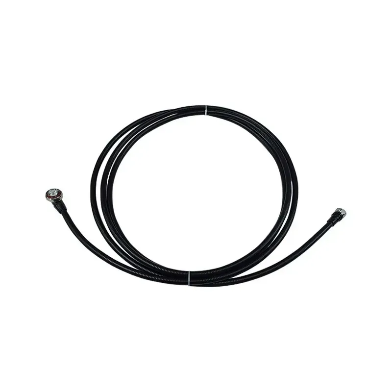 5 Meters RF 1/2 Superflexiable Jumper Cable Feeder  with 4.3-10 Male to DIN Male Right Angled