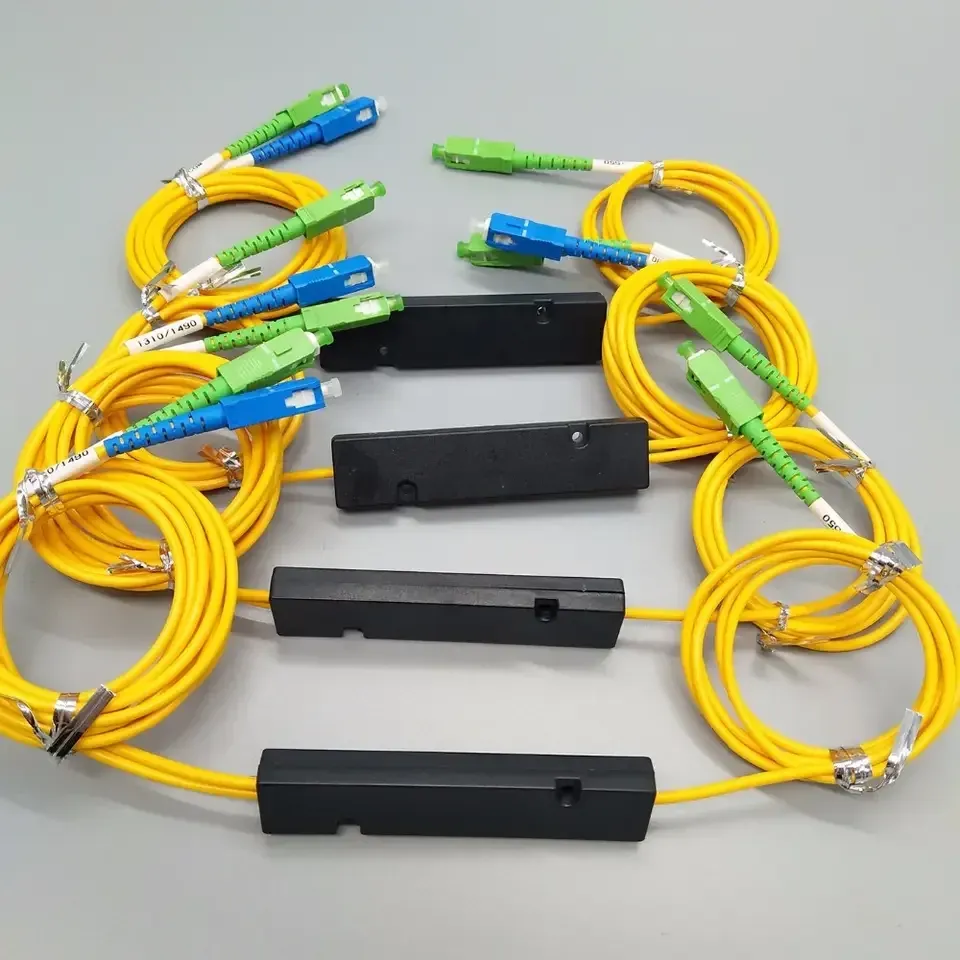 FWDM FBT Fused WDM 1310nm 1490nm 1550nm Fiber Optic Coupler Single Mode 3 Channel ZG Tech Fttx-boxintelecom