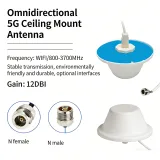 800-3700MHz Omnidirectional Ceiling Mount Antenna High Gain Indoor 2G 3G 4G 5G Signal Cove