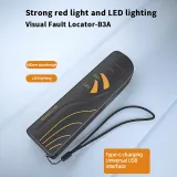 B3A VFL with LED Visual Fault Locator Optical Fiber Cable Tester Pen VFL Rechargeable FTTH