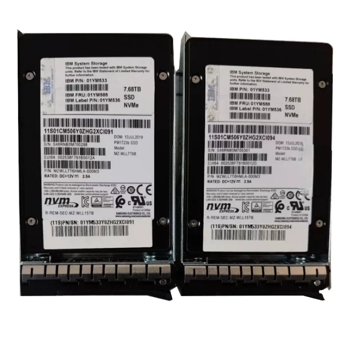 Storage Flagship 15.36TB NVMe Hard Drive Dual Models Available 01YM541/01CM507 PM1723B