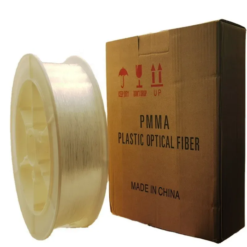 Optical Fiber Lighting Optical Plastic Fiber PMMA Fiber Optic  End Glow Cable for All Kind Led Star Ceiling Light Kit-boxintelecom