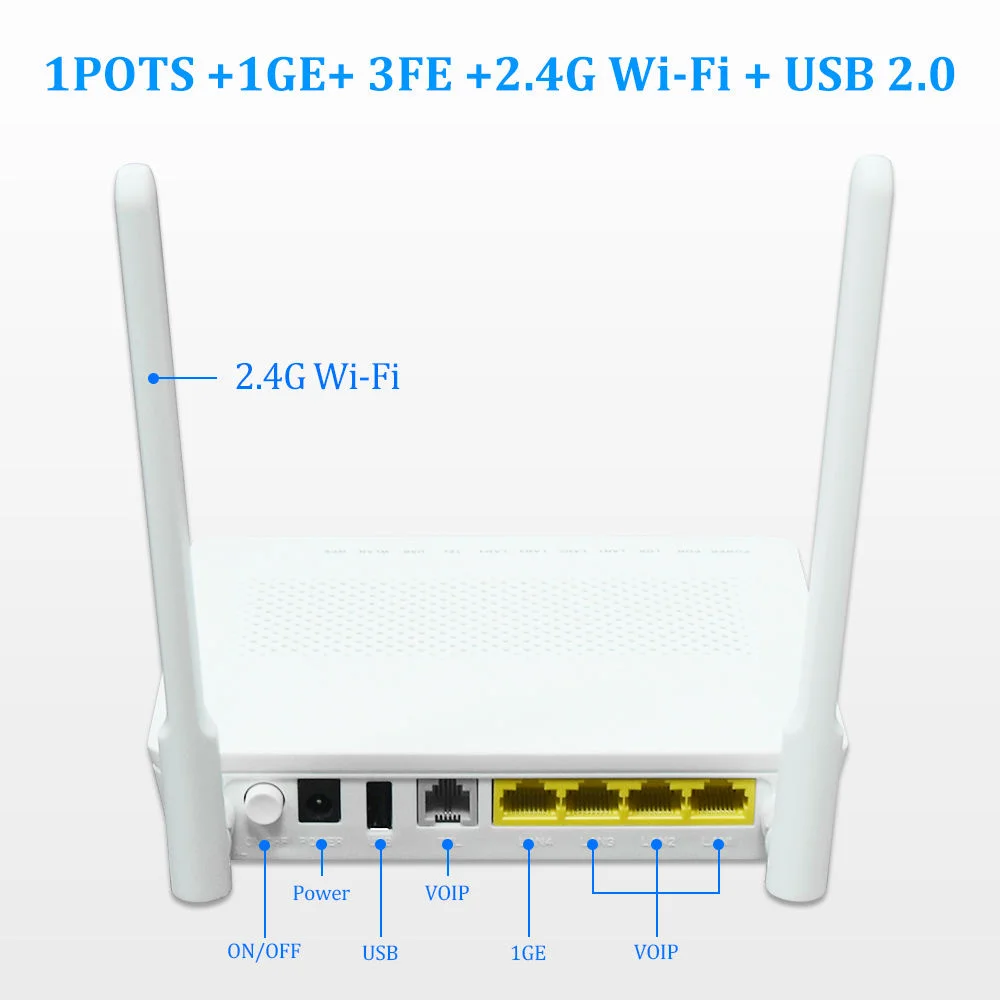 HG8546M Gpon Xpon Modem 1GE+3FE+TEL+USB 2.4G 5dbi Wifi Fiber Optic Network ONU ONT-boxintelecom