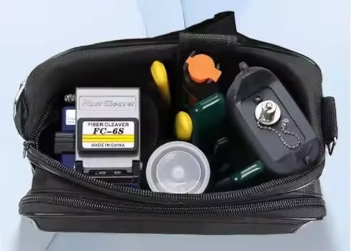 SAIVXIAN FTTH Fiber Optic Tool Kit with SC UPC Power Meter 10mW Visual Fault Locator FC-6S Model DC 12V 1-Year Warranty 4G