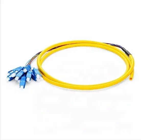 Fiber Optic Bundle Pigtail SCUPC Connector 12 Color 0.9mm SM FTTH Pigtail