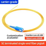 FTTH Telecom-Grade Engineering Fiber Optic Patch Cord SC-SC Model PVC Environmentally Frie