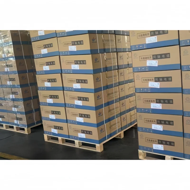 Ultra Flexible 1/2 50ohm Super Flexible RF Coaxial Feeder Cable Wide Frequency Range Low Attenuation Black PE Jacket for WiFi-boxintelecom