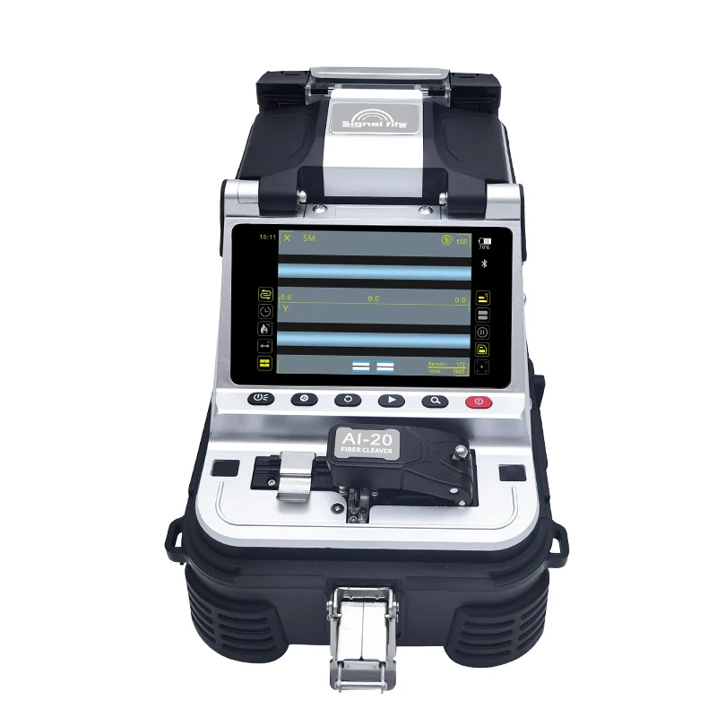 Fiber Fusion Splicer High Accuracy AI-20 Six Motors Auto 6S Fast Splicing Machine FTTX Fib