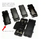 12/24 Core 2 in 2 Out Fiber Optic Splice Closure Waterproof Cable Joint Box for Outdoor Us