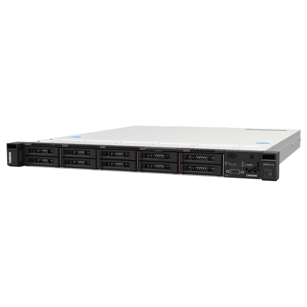Hot Sale 1U Performance Supporting Growing Businesses ThinkSystem SR250 V3 Rack Server
