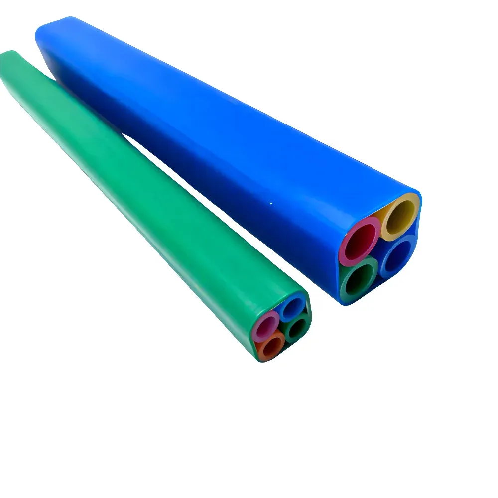 HDPE Microduct Tube Bundle 4-Ways 7/3.5mm with 1.2mm PE Outer Sheath for Fiber Optic Cable