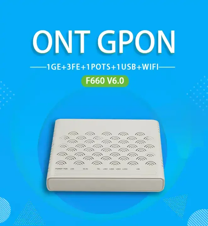Optical Fiber Unit GPON ONU F660 4FE 2Tel F660 V5.0 Ont Router F660 V5.0 F660 V5.2 F609 V5.2