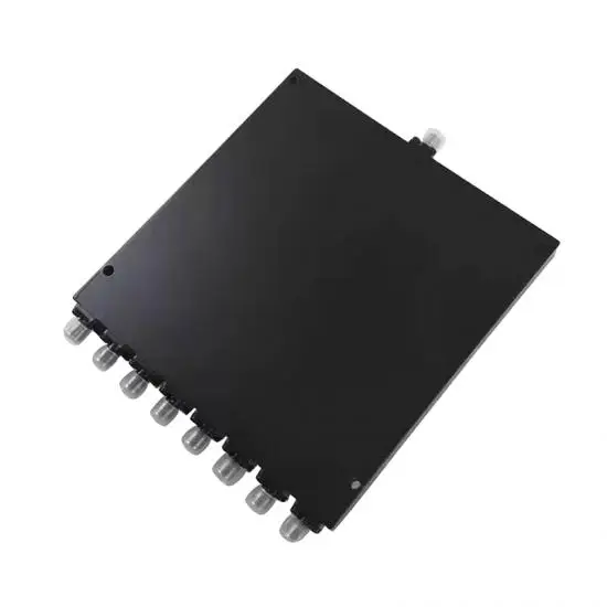 Hot Sale Telecom Parts Spot 0.6-8GHz 8 Way Wilkinson Power Splitter with SMA-F Connector f