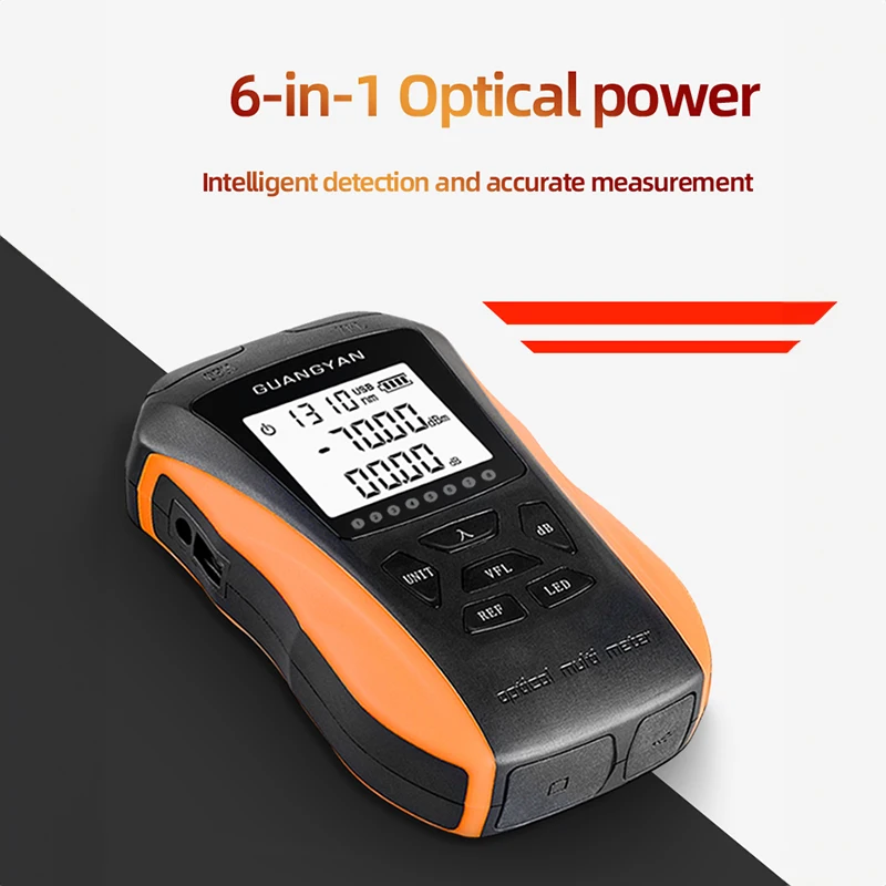 Optical Power Meter 6 In1 1mw 10Mw 30mw Network Cable Test Quickly Detect Innovative Smart
